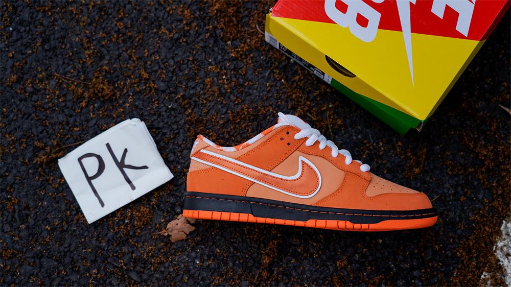 PK GOD NIKE SB DUNK LOW CONCEPTS ORANGE LOBSTER RETAIL MATERIALS READY TO SHIP